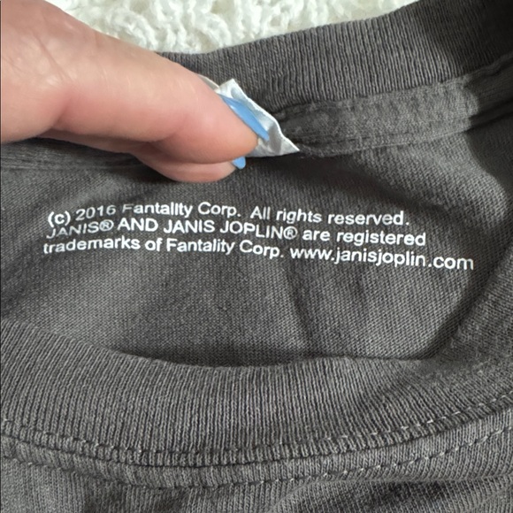 Gray Janis Joplin Graphic T-Shirt - Picture 6 of 7